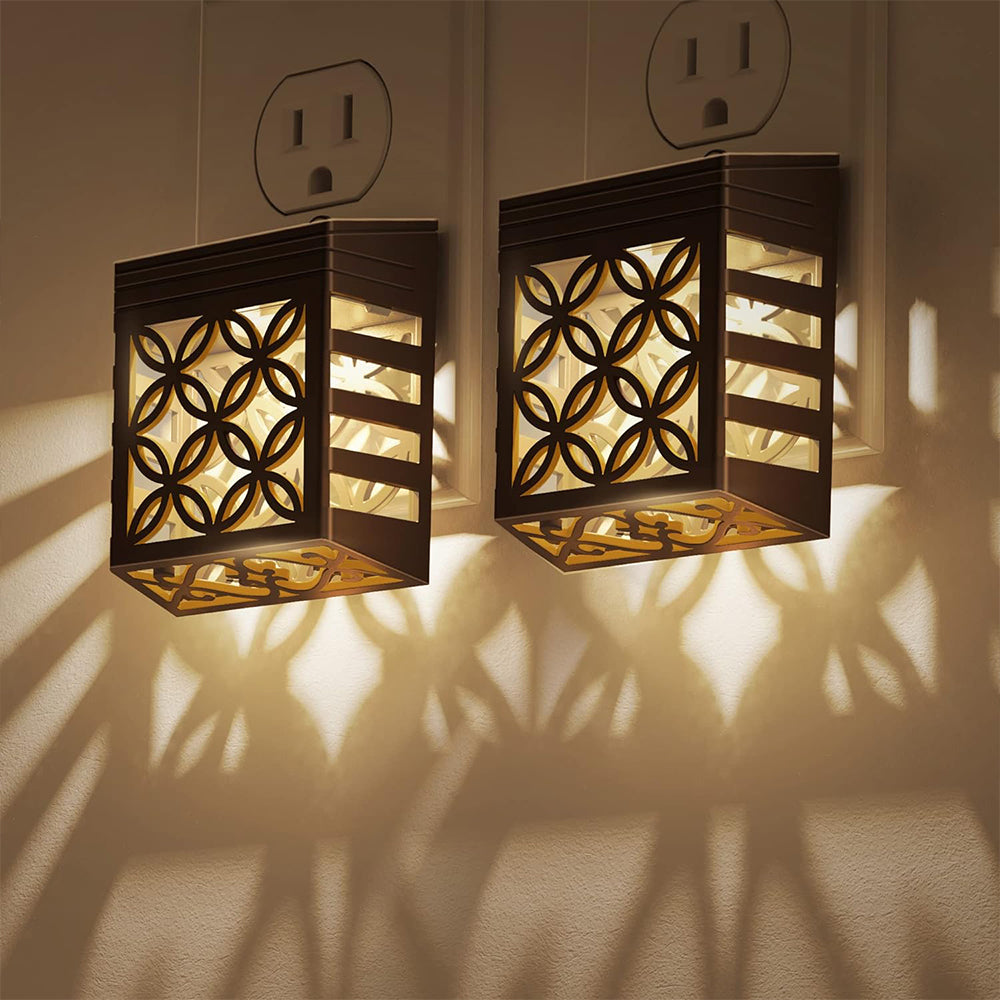 YANSUN 0.5-Watt Integrated LED Dimmable Plug-In Night Light, Warm 3000K, Dusk to Dawn, 4-Pack