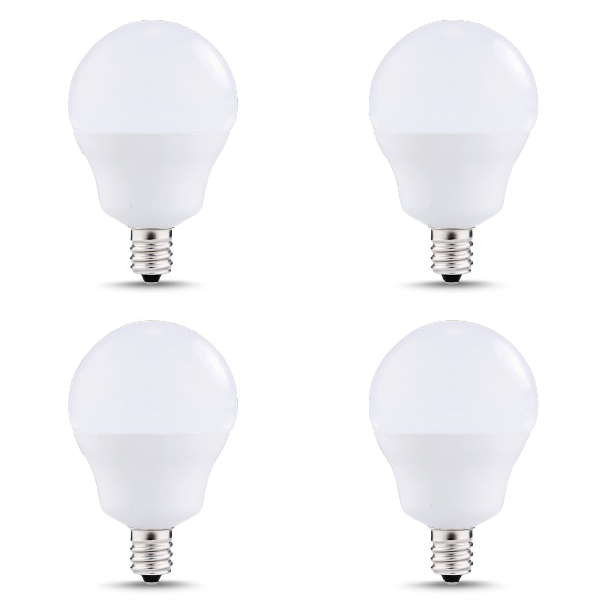 G14 LED Light Bulbs, 6W =40W, Candelabra Bulb, 450 LM, 5000K Naturel White, Small Edison Screw Base E12, 4 Pack