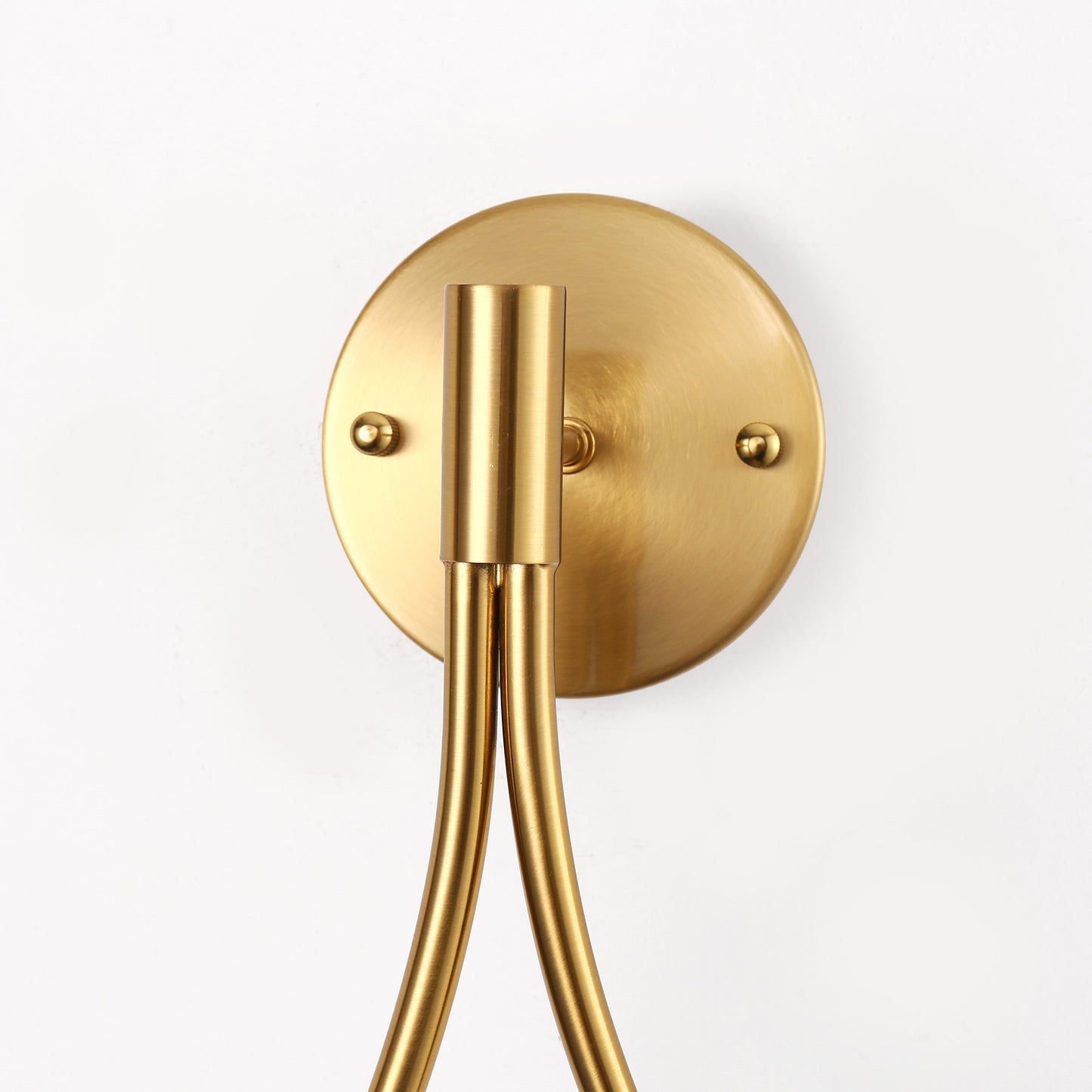 7.87 in. 1-Light Gold Wall Sconce Mid-Century Water Drop Design with Global Seeded Glass Shade for Bedroom Bedsides