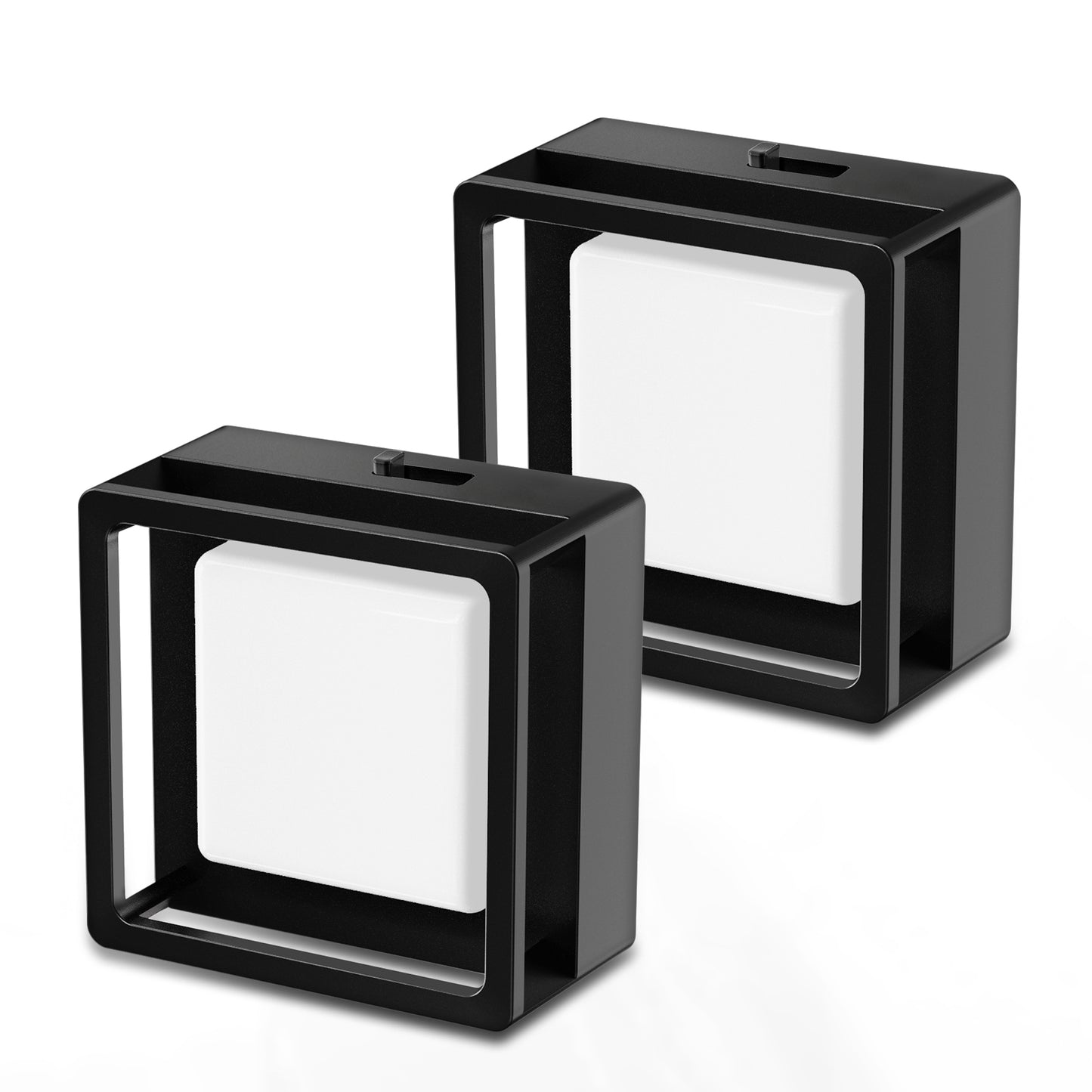 YANSUN 1-Watt Integrated LED Dimmable Plug-In Night Light, Red, Dusk to Dawn, 2-Pack