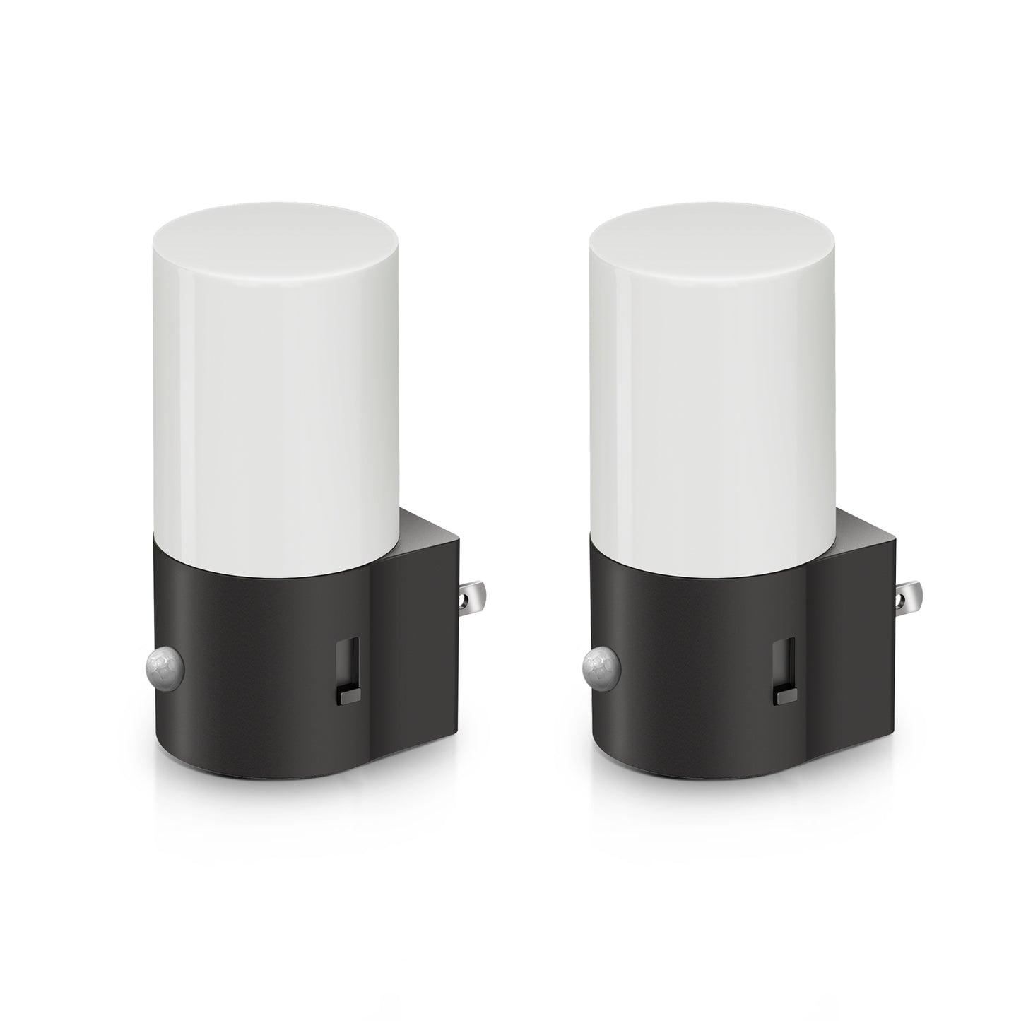 LED Motion Sensor Night Light Plug in 2-Pack, 100LM Dimmable, 3000K Soft White, Auto On/Off for Hallway, Bedroom