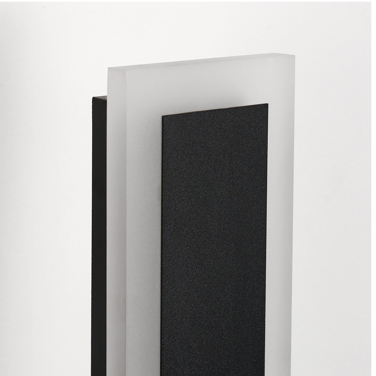 43 in. 30W 1-Light Matte Black Modern Integrated LED Outdoor Wall Light, Waterproof Porch Lantern 3000K/6000K