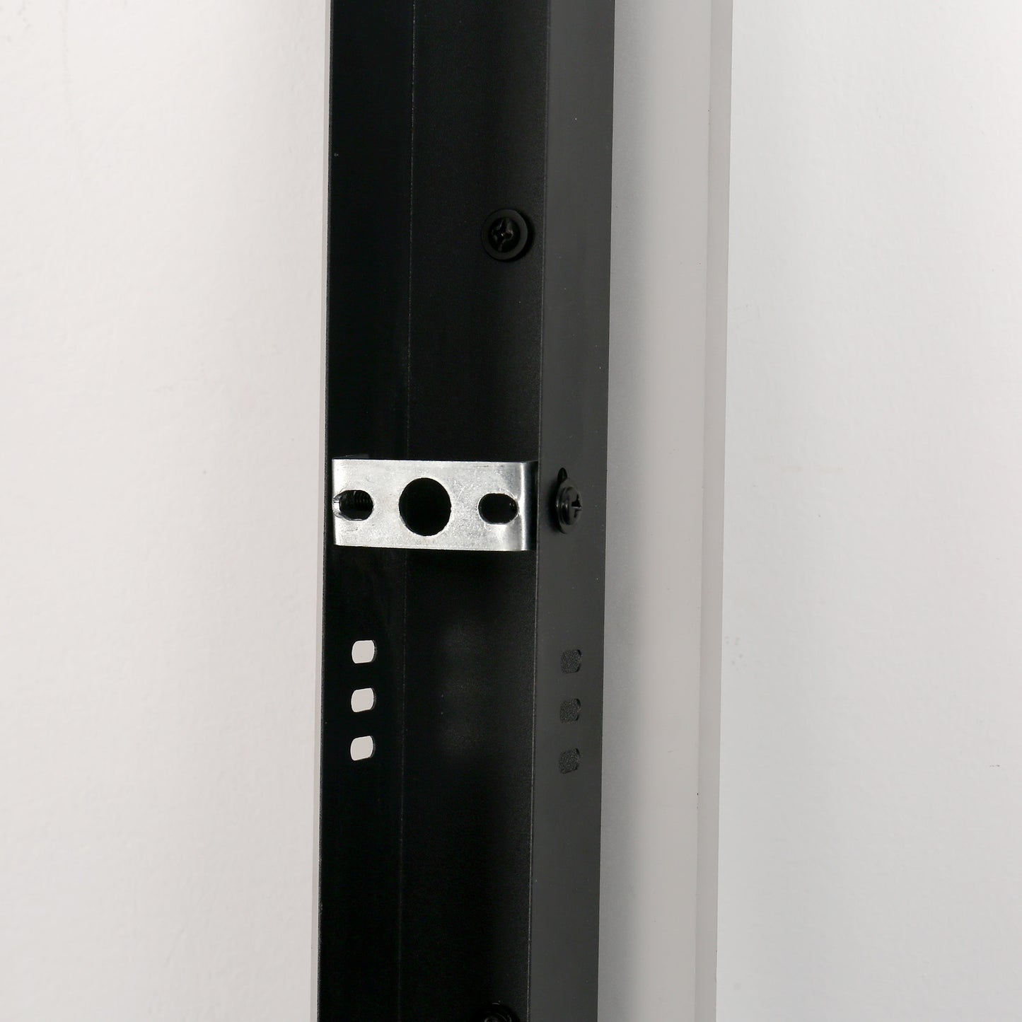 24 in. 1-Light Black Modern Integrated LED Outdoor Wall Light, Waterproof Porch Lantern Sconce for Garden