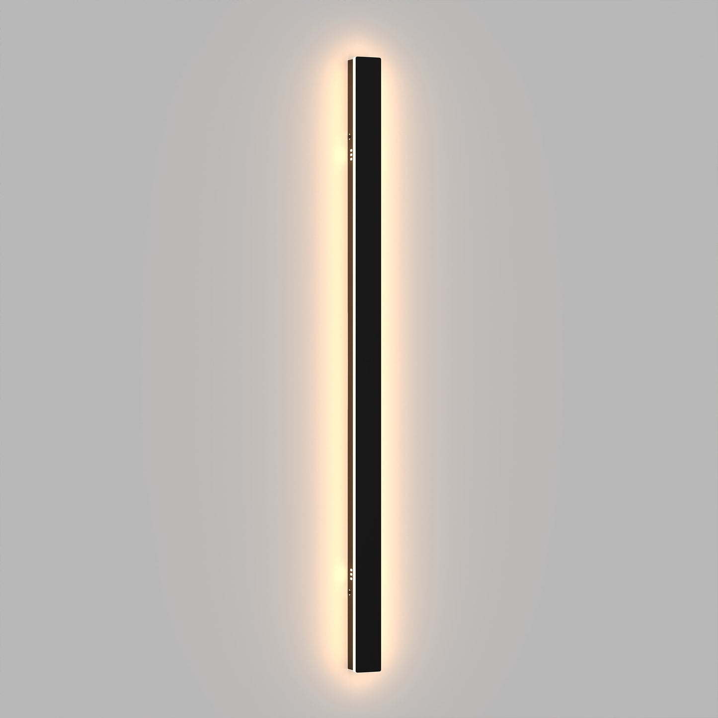 39 in. 30-Watt Black Outdoor Hardwired Linear Waterproof 3000/4500/6000K Integrated LED Wall Lantern Sconce