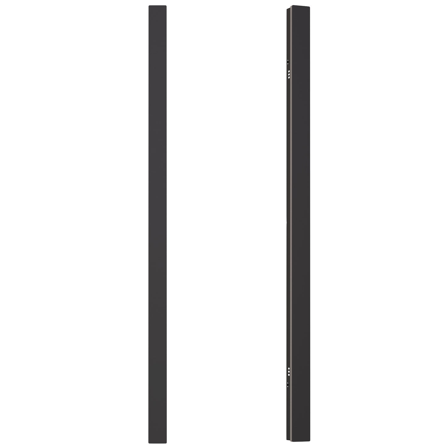 39 in. 30-Watt Black Outdoor Hardwired Linear Waterproof 3000/4500/6000K Integrated LED Wall Lantern Sconce