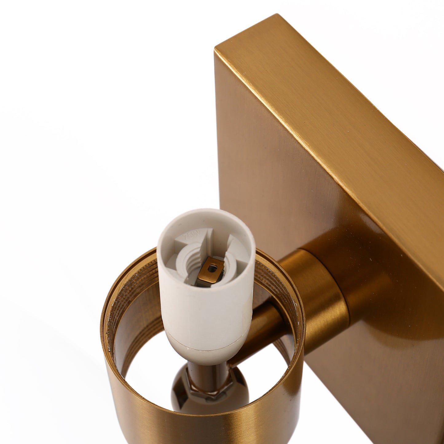 18 in. 2-Light Modern Gold Double Tube Wall Sconce, Sleek Up and Down Light Fixture for Bathroom, Bedroom, or Hallway