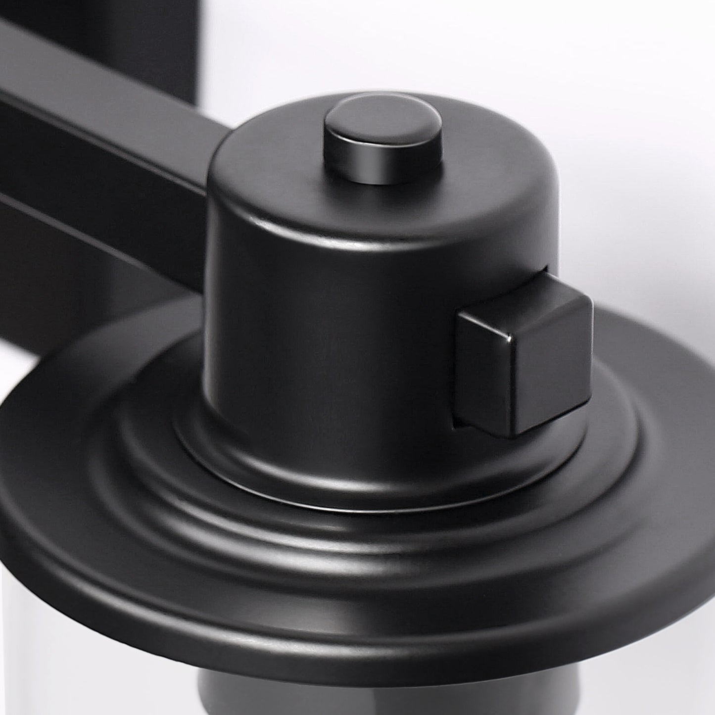 22 in. 4 Light Bathroom Vanity Light, Matte Black Fixtures with Clear Glass Shade, Modern Bathroom Lights Over Mirror