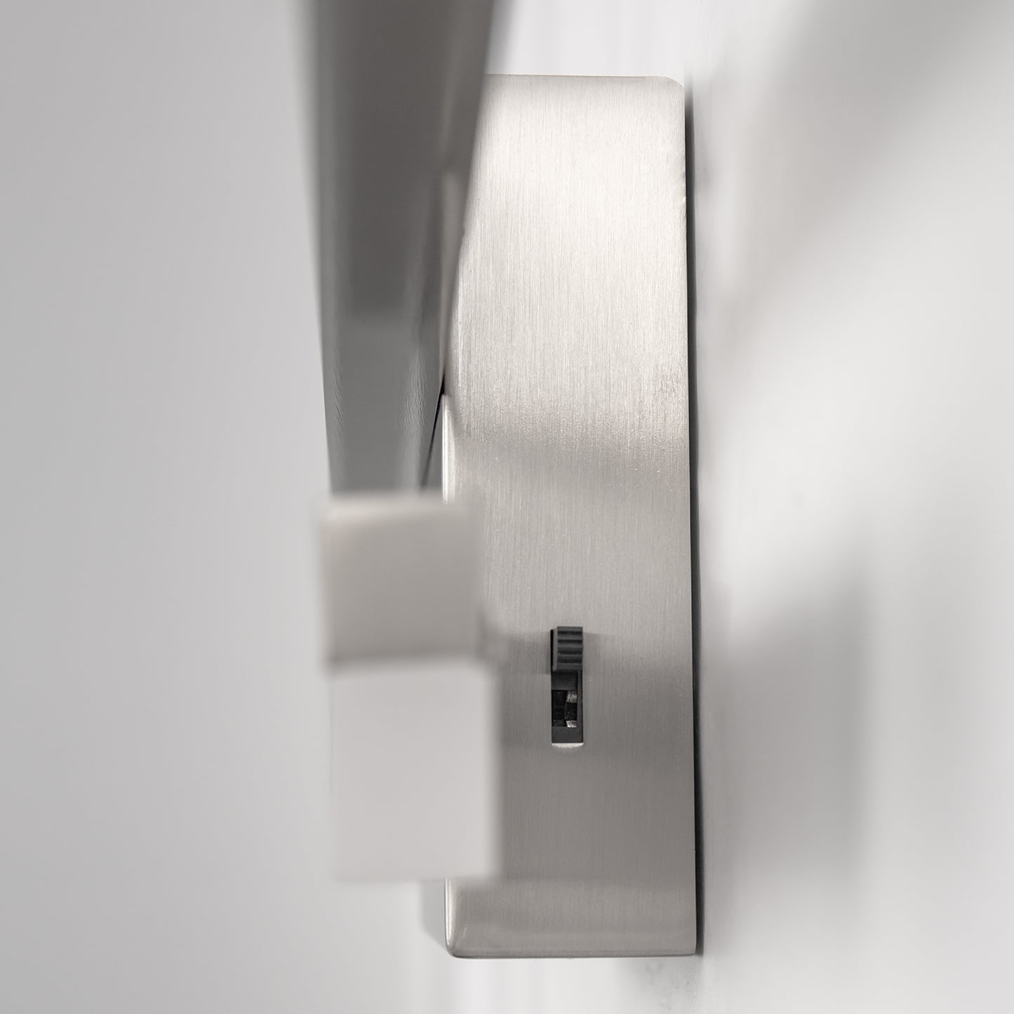 2-Light Minimalist Nickel LED Wall Sconce with Frosted Acrylic Shade, Modern Wall Light for Bedroom, Living Room