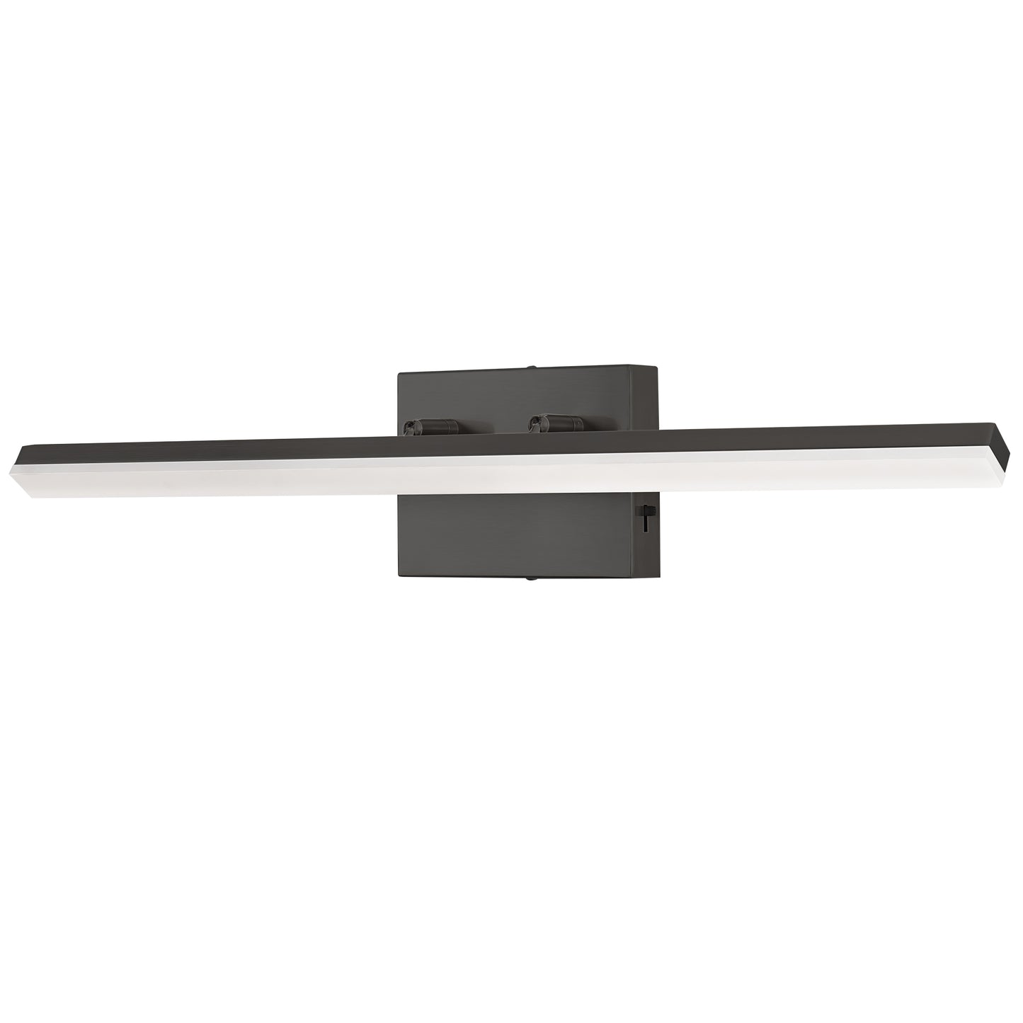 24-Watt 1-Light 24 in. Wall Sconce Vanity Light in Black, Integrated LED Bathroom Wall Light Bar, Light for Mirror