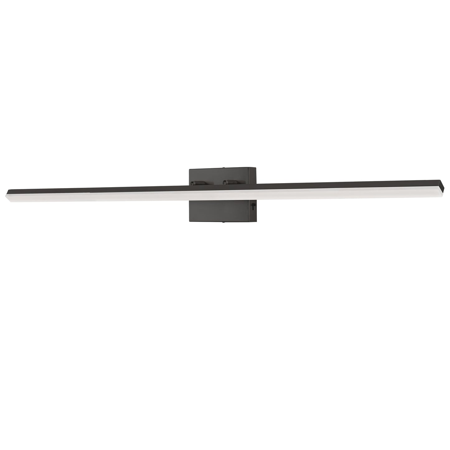 48 in 1-Light 24W Black Integrated LED Vanity Light, Bathroom Wall Sconce, Modern Light Bar for Mirror and Makeup