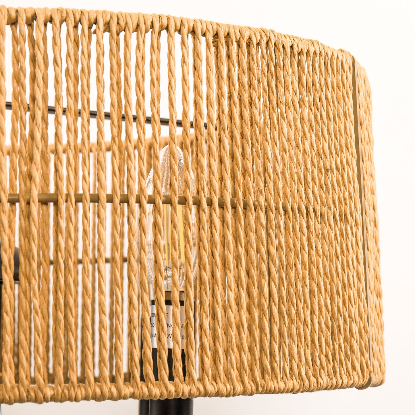 5-Light Hand Woven Rattan Pendant Light, Boho Large Farmhouse Chandelier Rattan Shade for Living Room