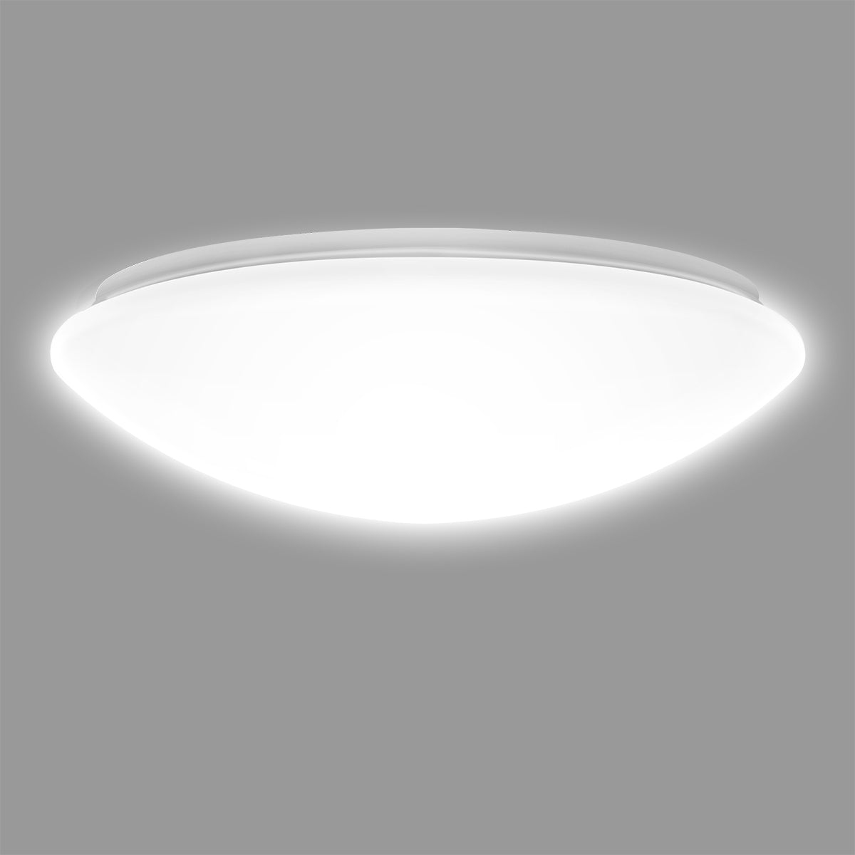 13 in. White Round Dimmable LED Flush Mount Ceiling Light in Daylight White 6000K with ETL Certified