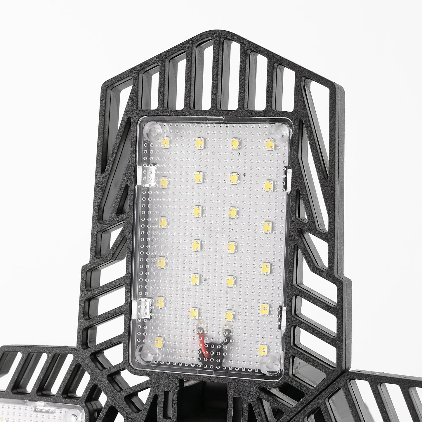 Ultra Bright Garage LED Light – 60W, Adjustable 4-Leaf Panels, 6500K Daylight, Tool-Free Install