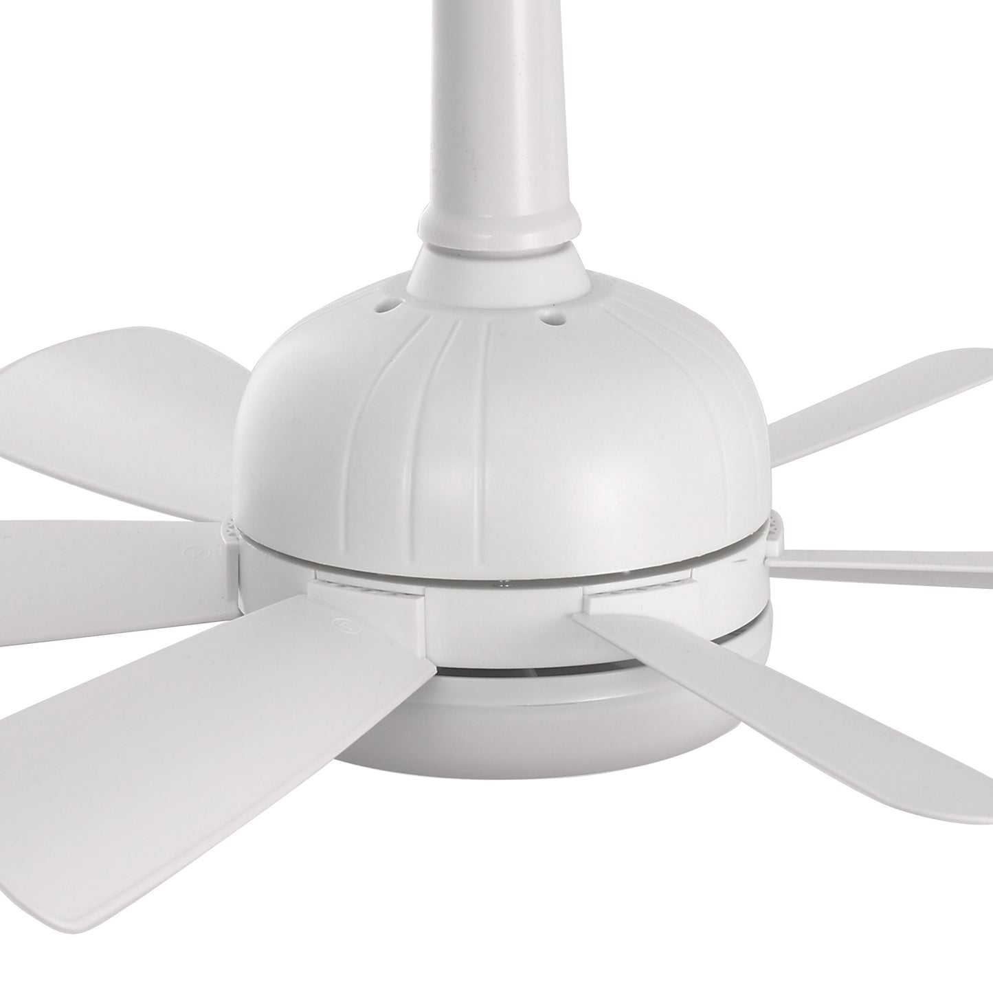 18 in. Indoor White Standard Ceiling Fan with Adjustable White Integrated LED Flush Mount Light