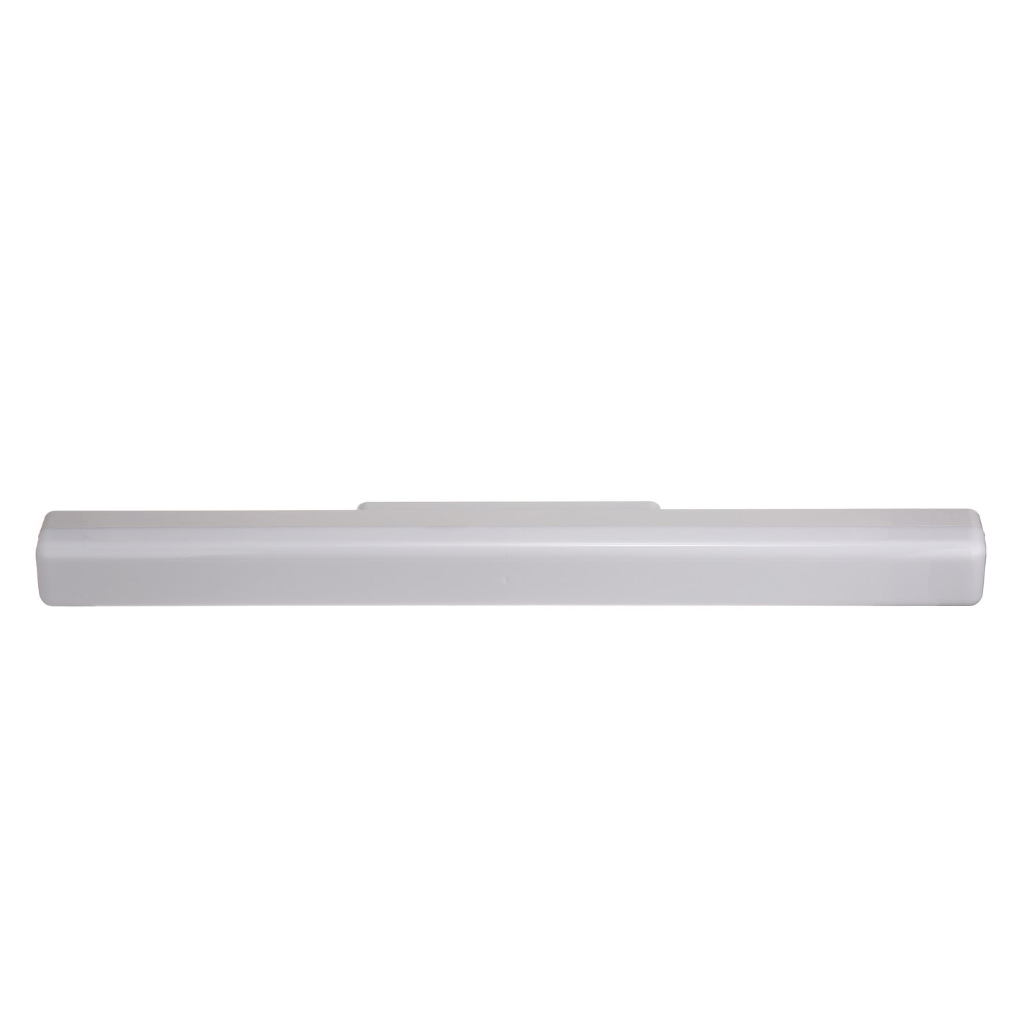 24 in. 1-Light Integrated LED Matte Black Modern Rectangle Vanity Light Bar Wall Fixture for Bathroom Mirror (2-Pack)