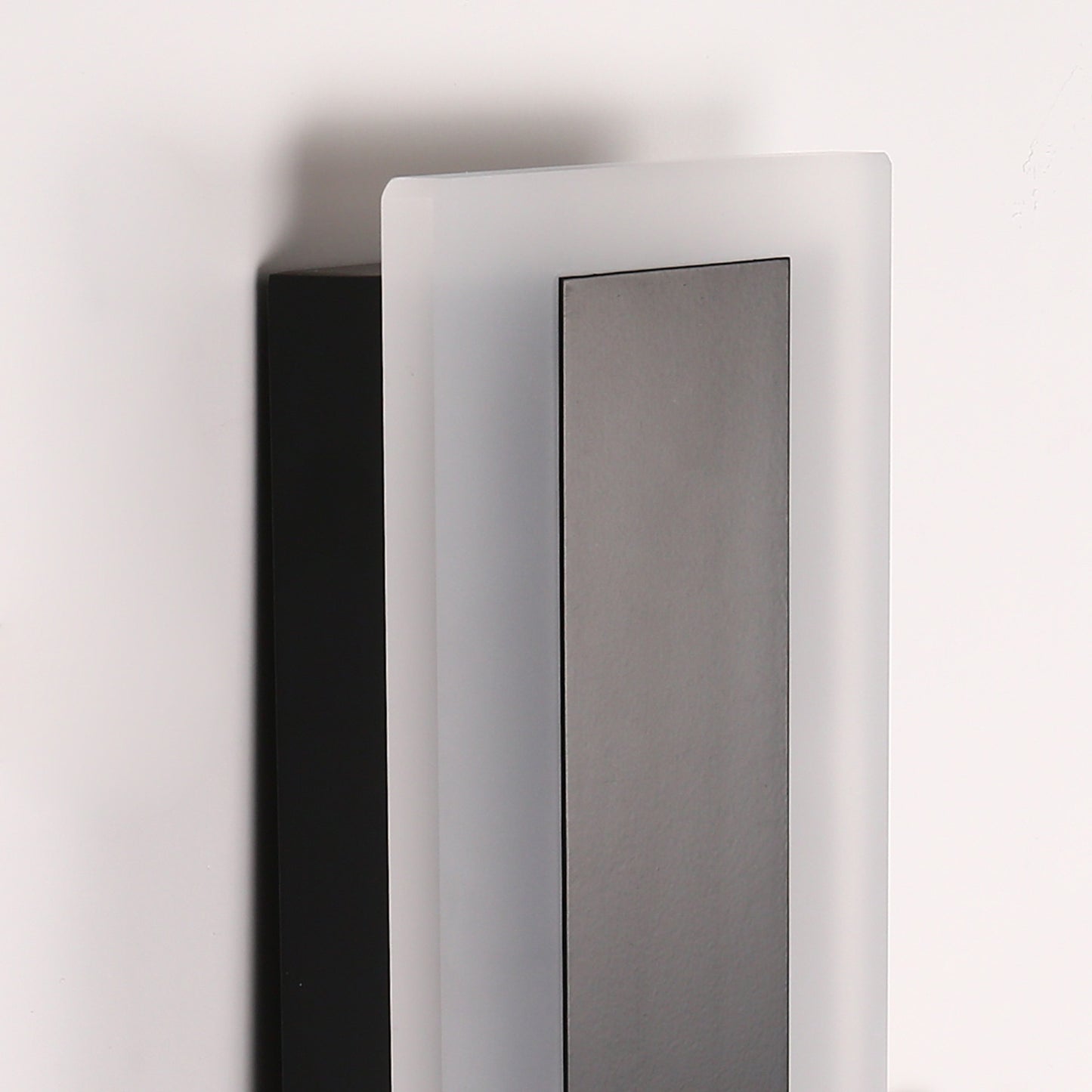43 in. 30W 1-Light Matte Black Modern Integrated LED Outdoor Wall Light Waterproof Porch Light