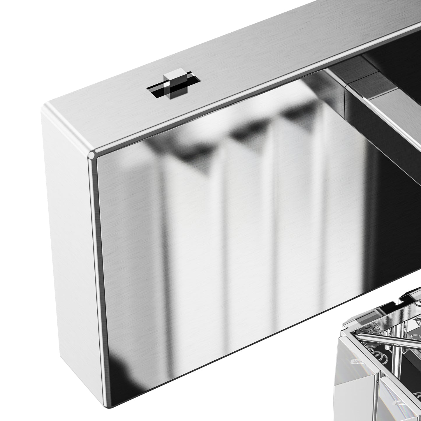 24 in. 3-Light Elegant Crystal Bathroom Integrated LED Vanity Light, Chrome Finish with Clear Glass Shades