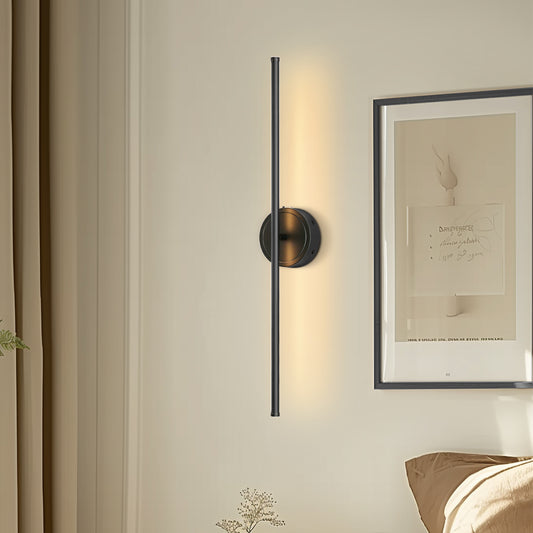 350° Rotate Black Dimmable Wireless Integrated LED Wall Sconce with Remote, Sconce Wall Decor for Living Room(2-Pack)