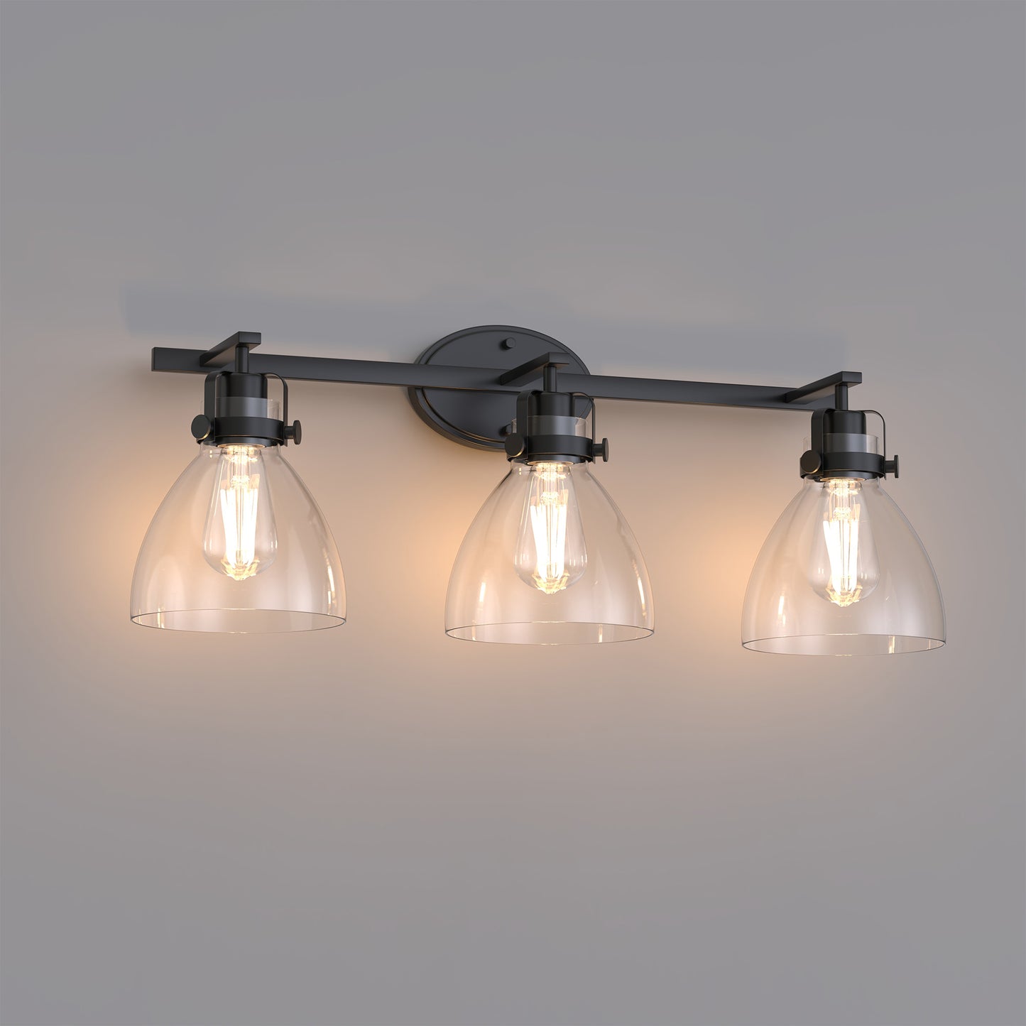 29 in. 3-Light Vanity Light, Affordable Bathroom Fixture for Bright Lighting