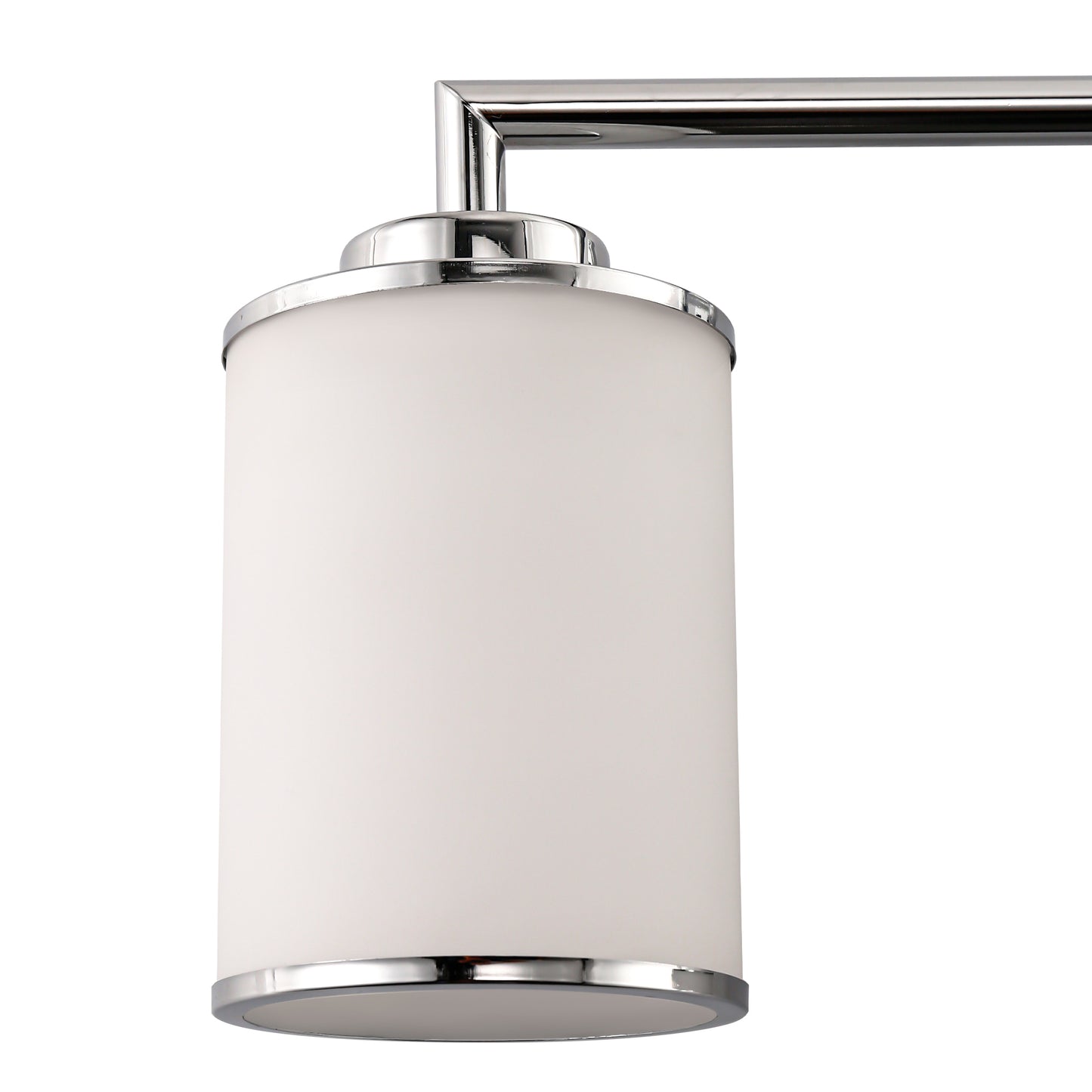 17 in. 3-Light Chrome Vanity Light with Frosted Glass Shades, Modern Bathroom Wall Sconce for Vanity, Mirror