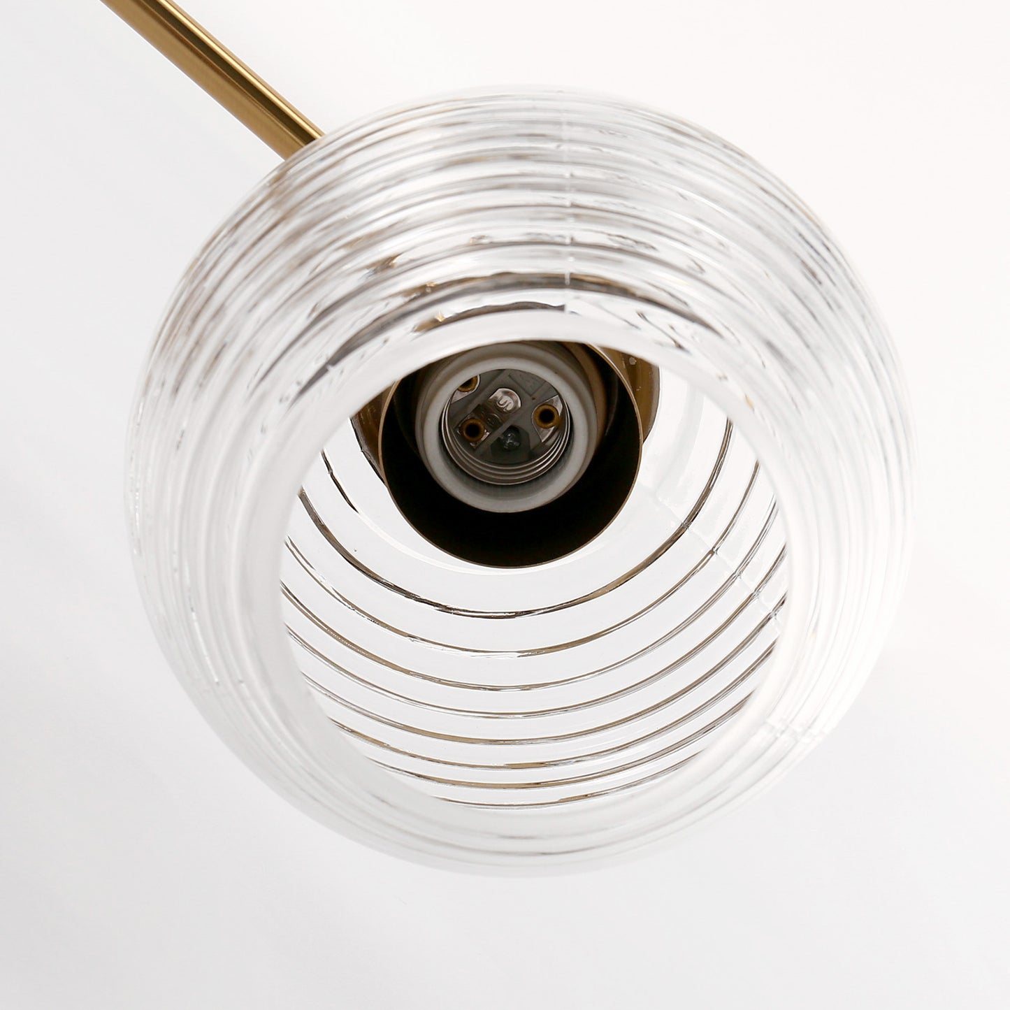Modern 25 in. 3-Light Gold Vanity Light Fixture with Globe Textured Glass Shades for Over Mirror and Bathroom