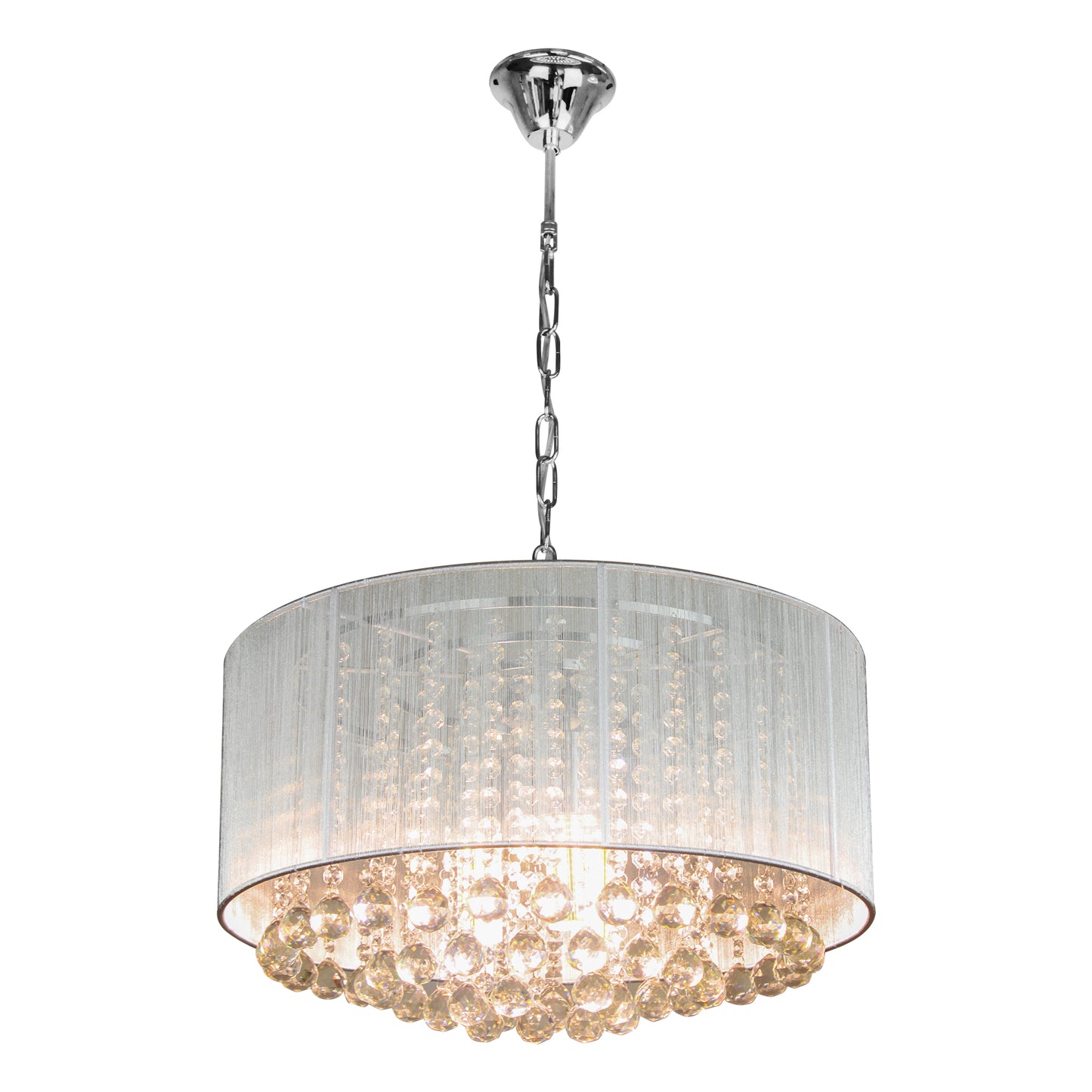 Round Crystal Ceiling Light Fixture, Modern Chandelier Ceiling Lamp for Living Room Dining Room Entryway Hallway Foyer Bedroom Laundry Bathroom