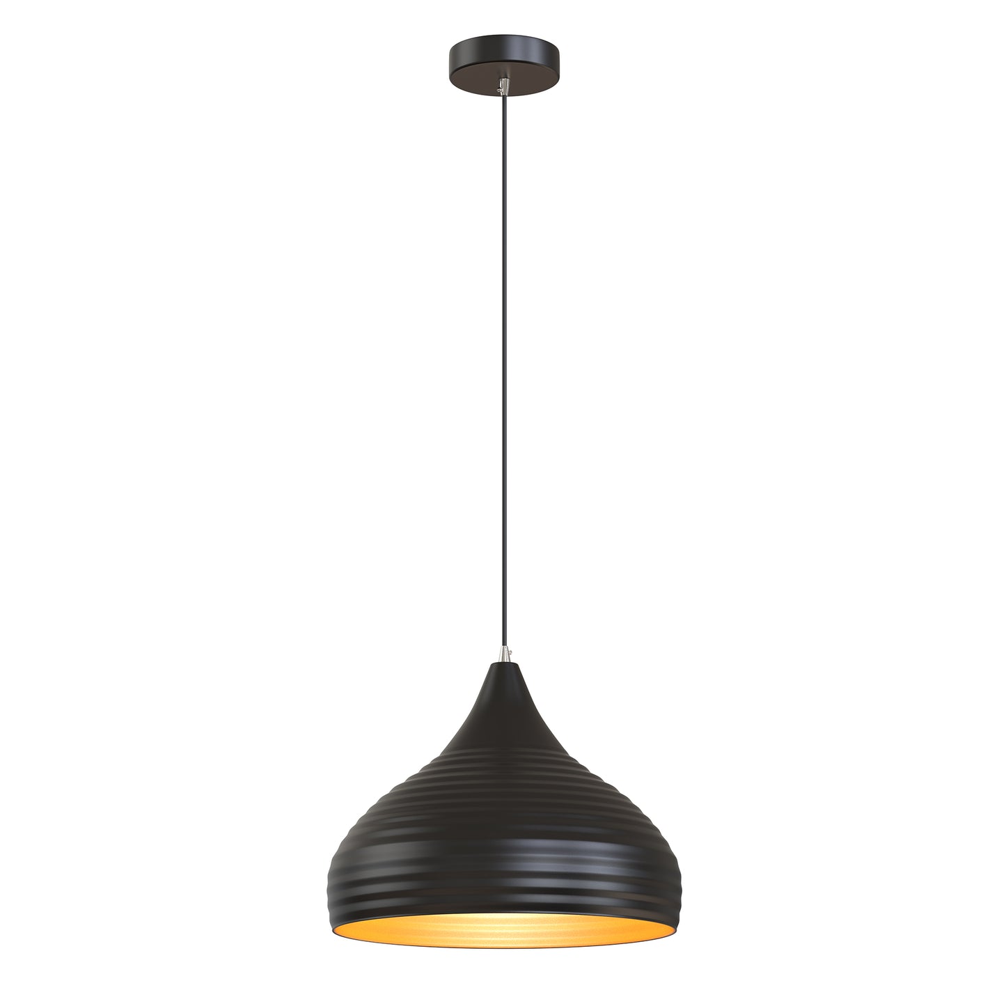 Hanging Light Indoor Pendant Ceiling Light fixtures with Painting Black,1 Light