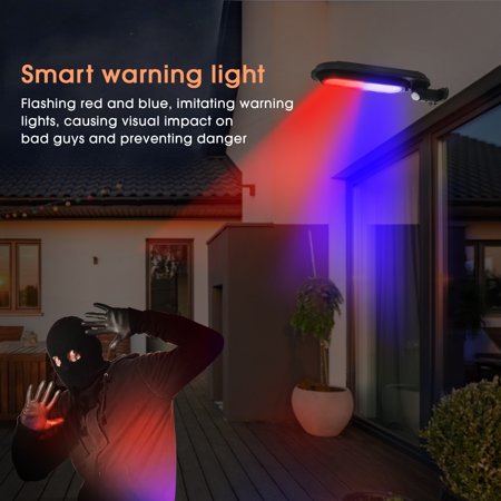 Outdoor LED Solar Security Light, 6000K Daylight Motion Sensor, 120 Degree Beam Angle for Fence, Yard, Patio, Front Door, 2 Pack