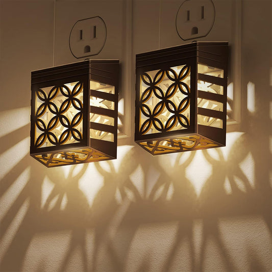 YANSUN 0.5-Watt Integrated LED Dimmable Plug-In Night Light, Warm 3000K, Dusk to Dawn, 4-Pack