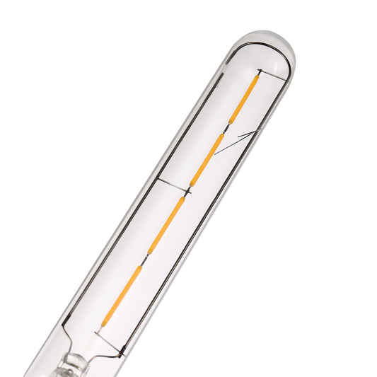 T30 LED Tubular Bulb,Vintage Filament Design, 4W (40W Equivalent), Warm White 2700K, Dimmable, E26 Base, (4-Pack)