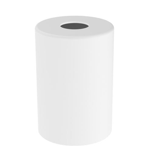 YANSUN 6.5 in. White Cylindrical Glass 1 in. Fitter Width Pendant Shade and Vanity Shade(3-Pack)