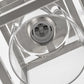 Nickel 1-Light Farmhouse Cage Semi Flush Mount Ceiling Light with Glass Shade for Living Room, Bedroom, Entryway