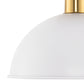 10 in. 1-Light White Semi-Flush Mount for Foyer, Kitchen, E26 Base, No Bulbs Included (2-Pack)