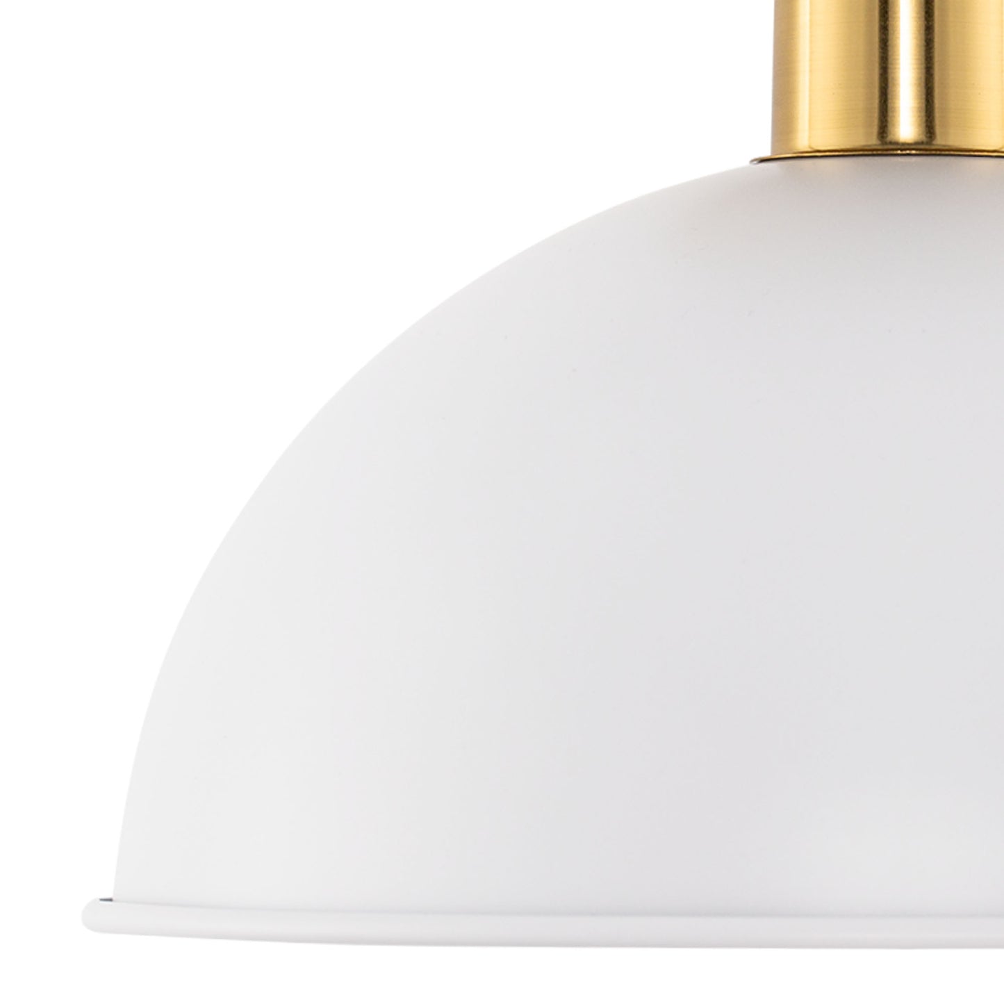 10 in. 1-Light White Semi-Flush Mount for Foyer, Kitchen, E26 Base, No Bulbs Included (2-Pack)