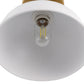 10 in. 1-Light White Semi-Flush Mount for Foyer, Kitchen, E26 Base, No Bulbs Included (2-Pack)