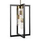 3-Light Modern Rectangle Black and Gold Pendant Kitchen Island Pendant Light