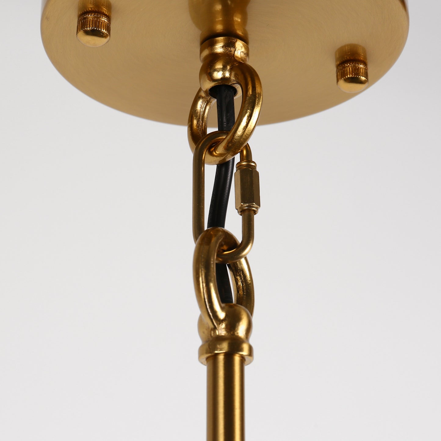 3-Light Modern Rectangle Black and Gold Pendant Kitchen Island Pendant Light