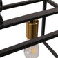 3 - Light Dimmable Kitchen Island Linear Chandelier Square Linear Pendant Light for Dining Room Industrial Style