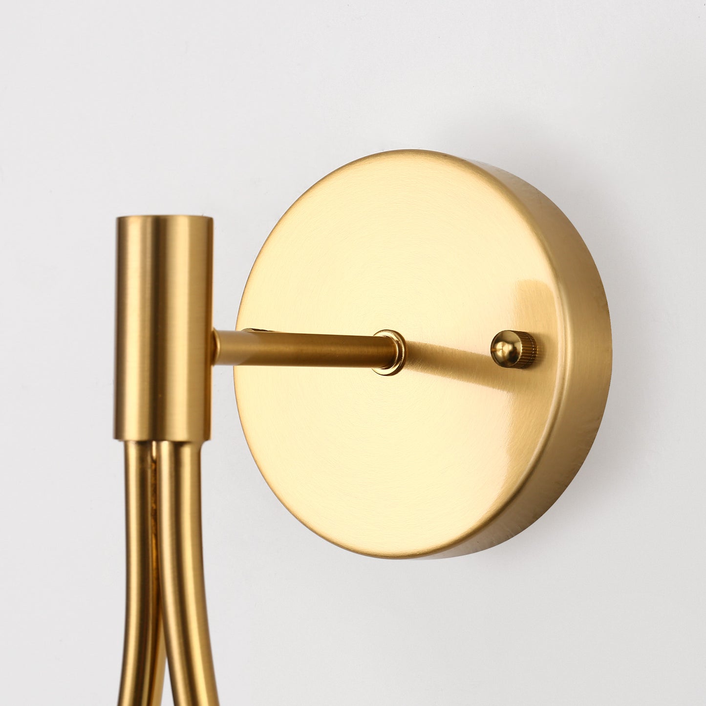 7.87 in. 1-Light Gold Wall Sconce Mid-Century Water Drop Design with Global Seeded Glass Shade for Bedroom Bedsides