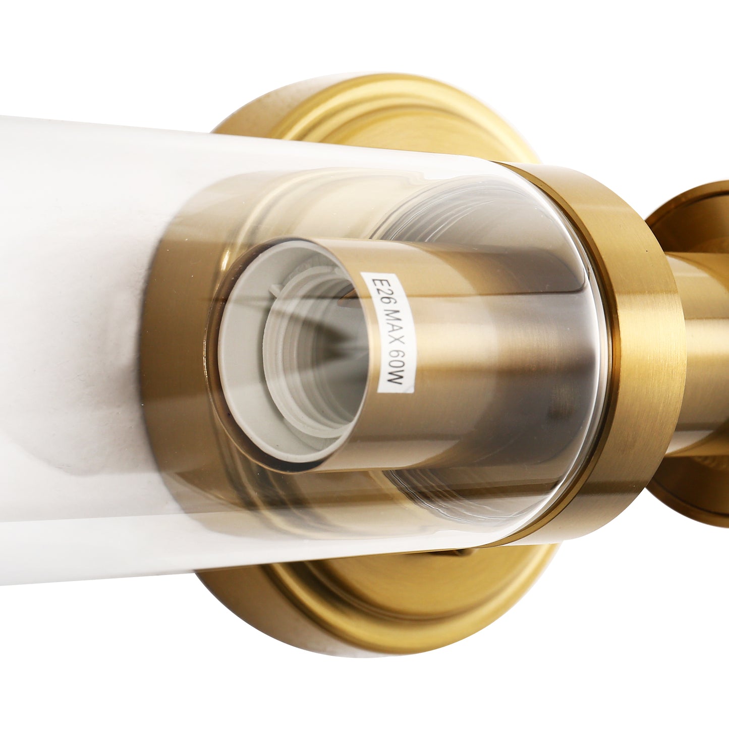 18 in. 2-Light Gold Bathroom Sconces with Clear Glass, Bathroom Vanity Light Fixtures, Modern Wall Lights for Mirror