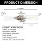 18 in. 2-Light Brushed Nickel Bathroom Sconces with Clear Glass, Bathroom Vanity Light Fixtures, Modern Wall Lights