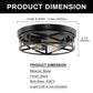 12.6 in. 3-Light Farmhouse Matte Black Flush Mount Ceiling Light with No Bulbs Included