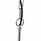 6-Light Nickel Candle Rustic Industrial Iron Chandeliers for Dining Room Living Room