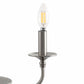 6-Light Nickel Candle Rustic Industrial Iron Chandeliers for Dining Room Living Room