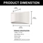 8.03 in. 1-Light White Modern Lantern Wall Sconce, Up and Down Wall Mount Light Living Room Bedroom Hallway (2-Pack)