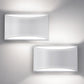 8.03 in. 1-Light White Modern Lantern Wall Sconce, Up and Down Wall Mount Light Living Room Bedroom Hallway (2-Pack)
