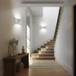 8.03 in. 1-Light White Modern Lantern Wall Sconce, Up and Down Wall Mount Light Living Room Bedroom Hallway (2-Pack)