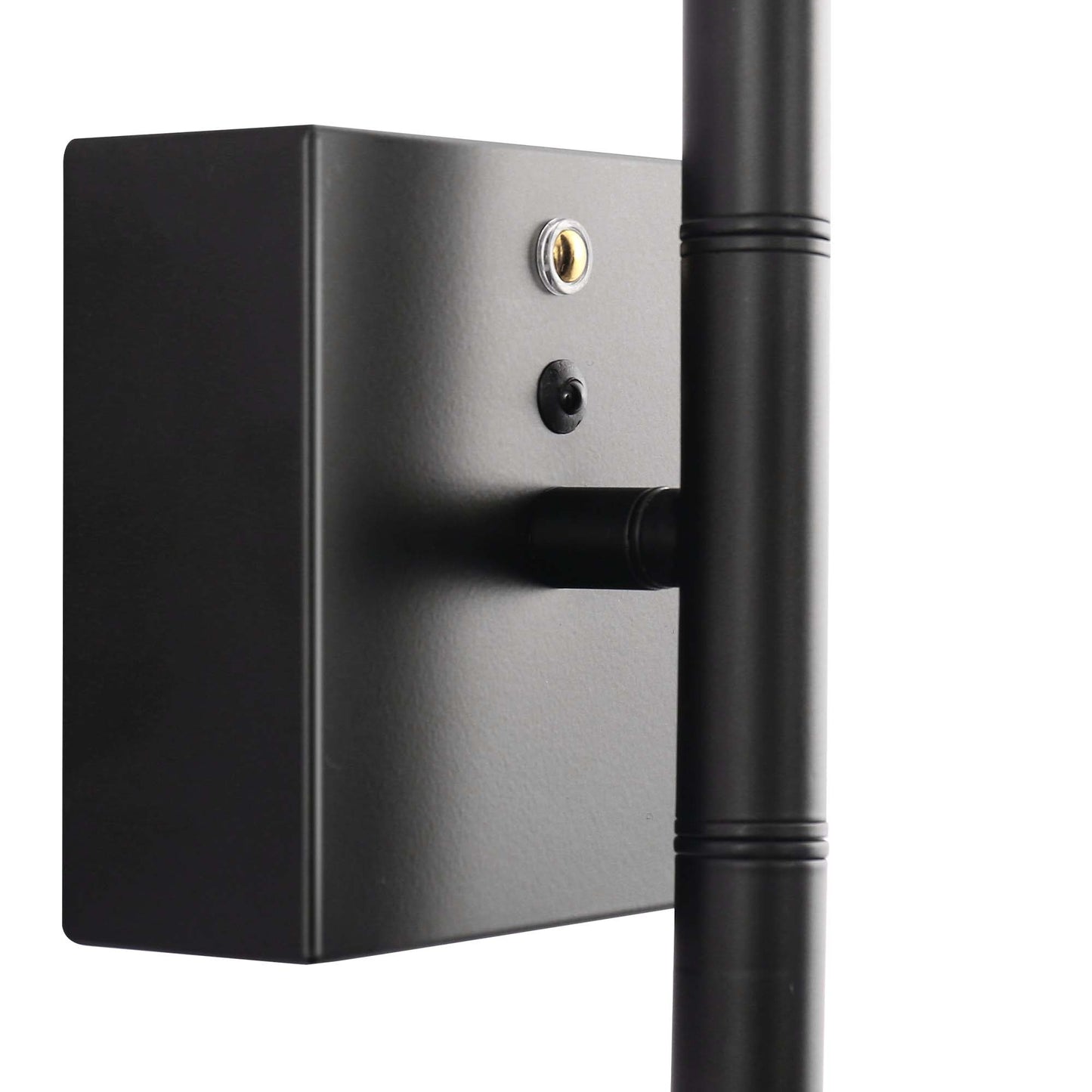 2-Light Black LED Wall Sconce with Remote Control, Wireless Installation, USB Charging, Wall Decor Set of 2