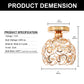 YANSUN 7 in. 1-Light Gold Mini Crystal Semi-Flush Mount with Elegant and Modern Look