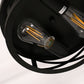11 in. 2-Light Black Farmhouse Flush Mount with Drum Metal Cage Shade for Entryway Bedroom (2-Pack)